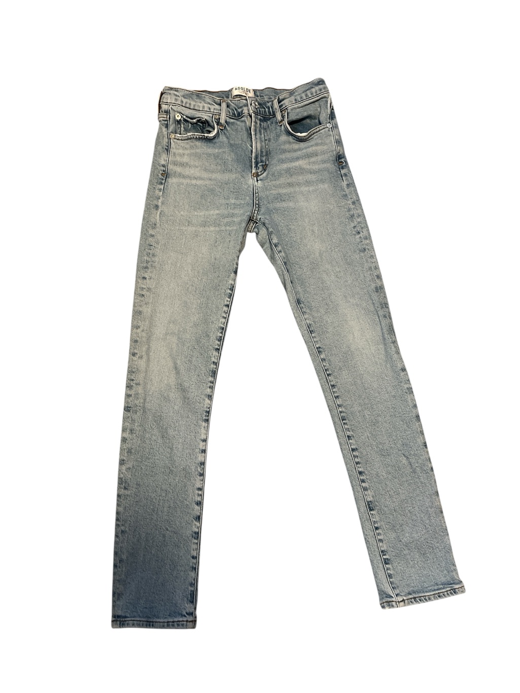 Agolde Women’s High-Rise Straight Jeans In Light Blue